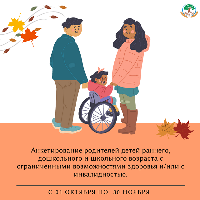 Анкетирование родителей детей раннего, дошкольного и школьного возраста с ограниченными возможностями здоровья и/или с инвалидностью.